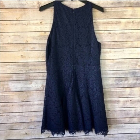 JOIE | Adisa Lace Sleeveless Mini Dress in Navy NWT Size 10 - Picture 1 of 7